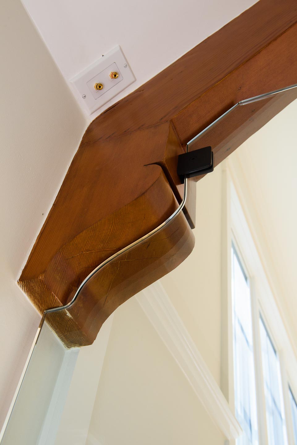  Safety glass barrier detail and pre-wired for sound 